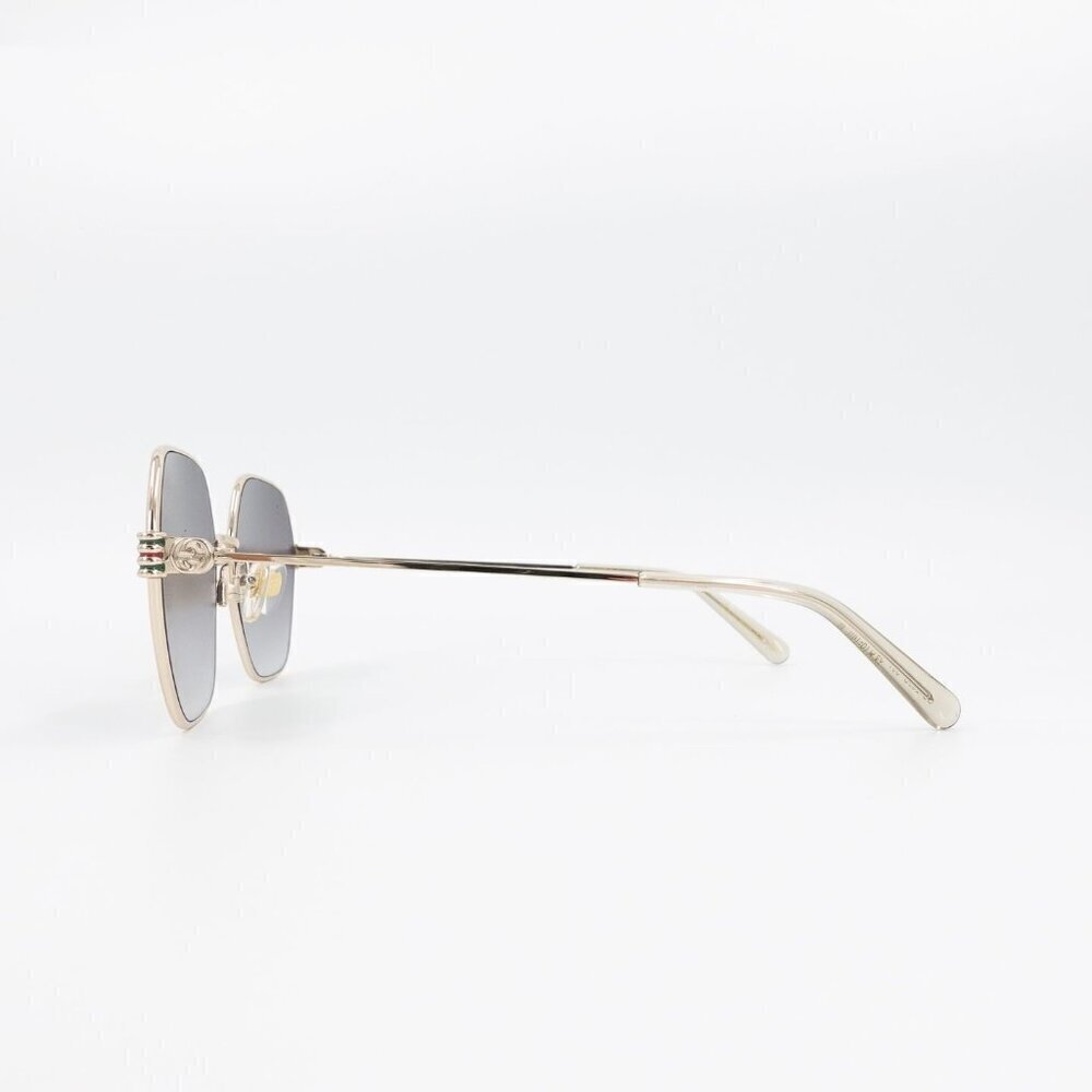 Gucci GG1285 Square Sunglasses Gold Gray OS - Picture 3 of 16